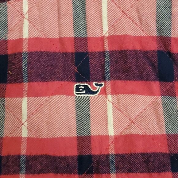 Girl Vineyards Vines plaid and sherpa fleece reversible vest - Picture 2 of 10